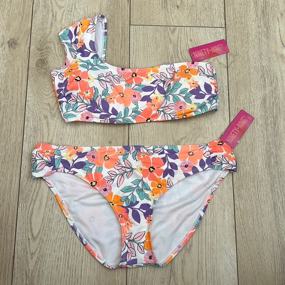 Ninety-nine bikini set Junior floral neon l and xxl